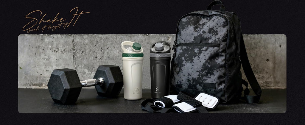 IDEUS Insulated Protein Shaker Bottle