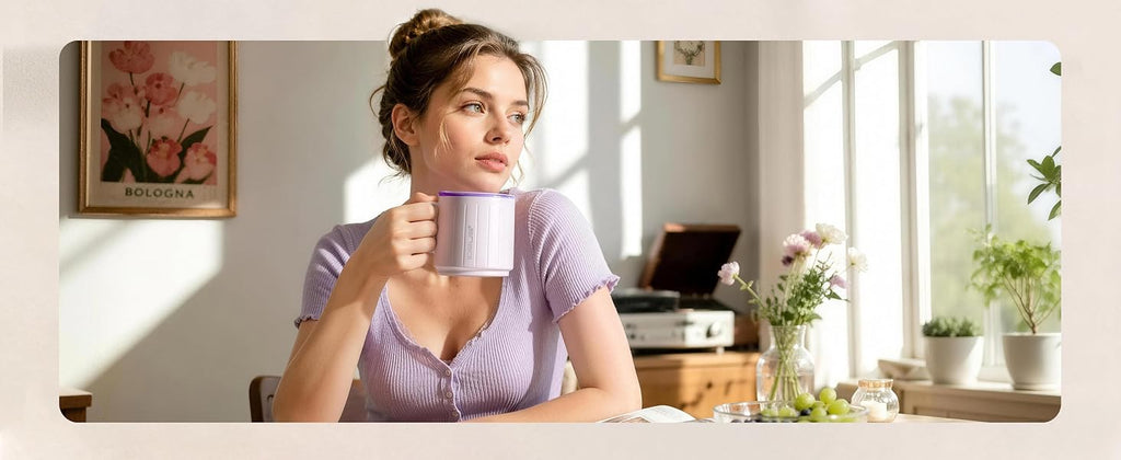 IDEUS Insulated Mug with Straw and Handle
