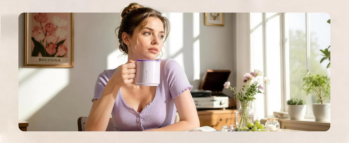 IDEUS Insulated Mug with Straw and Handle