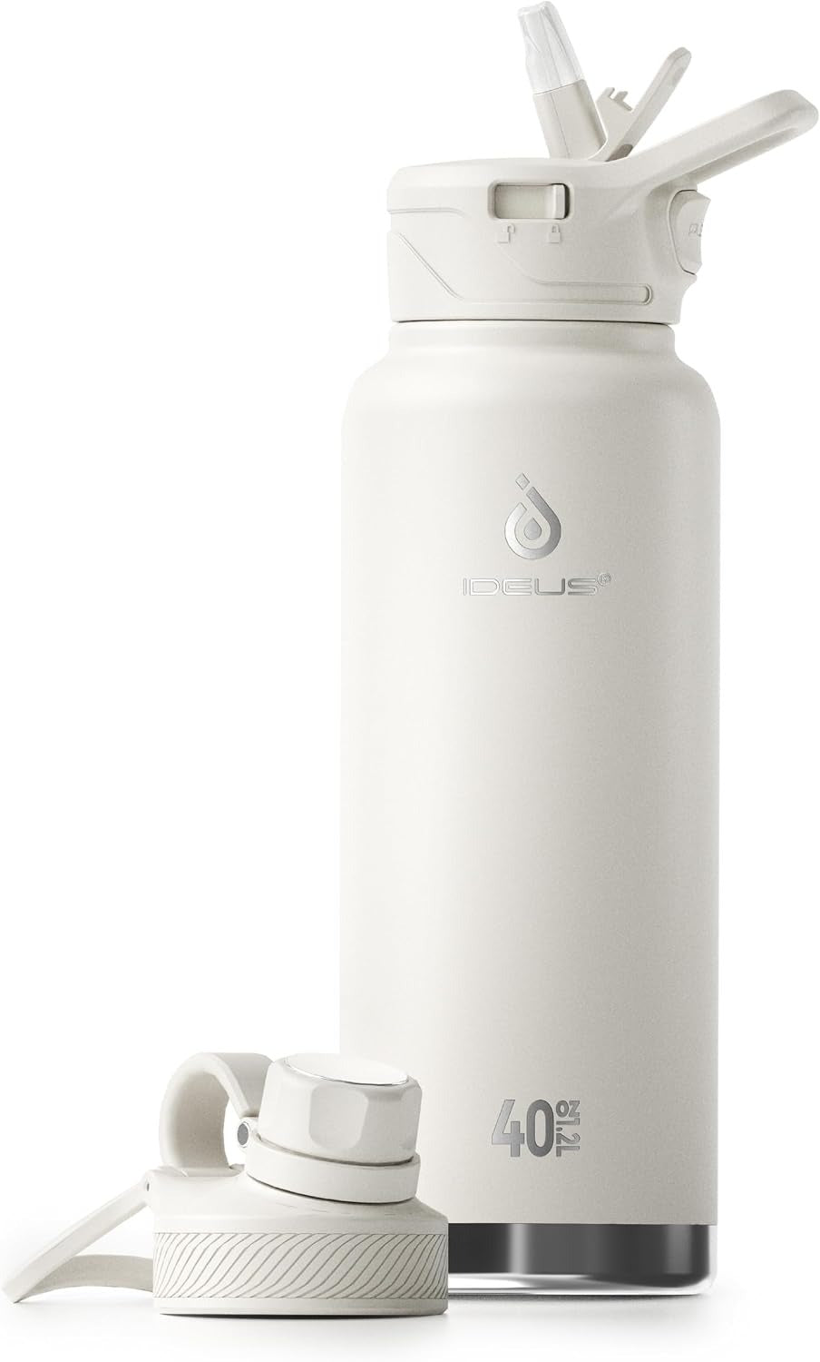 IDEUS 40oz Insulated Water Bottle with Handle