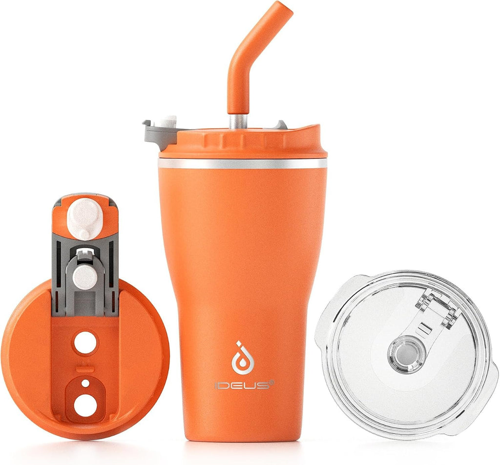 IDEUS 14oz Insulated Straw Tumbler