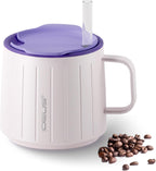 IDEUS Insulated Mug with Straw and Handle