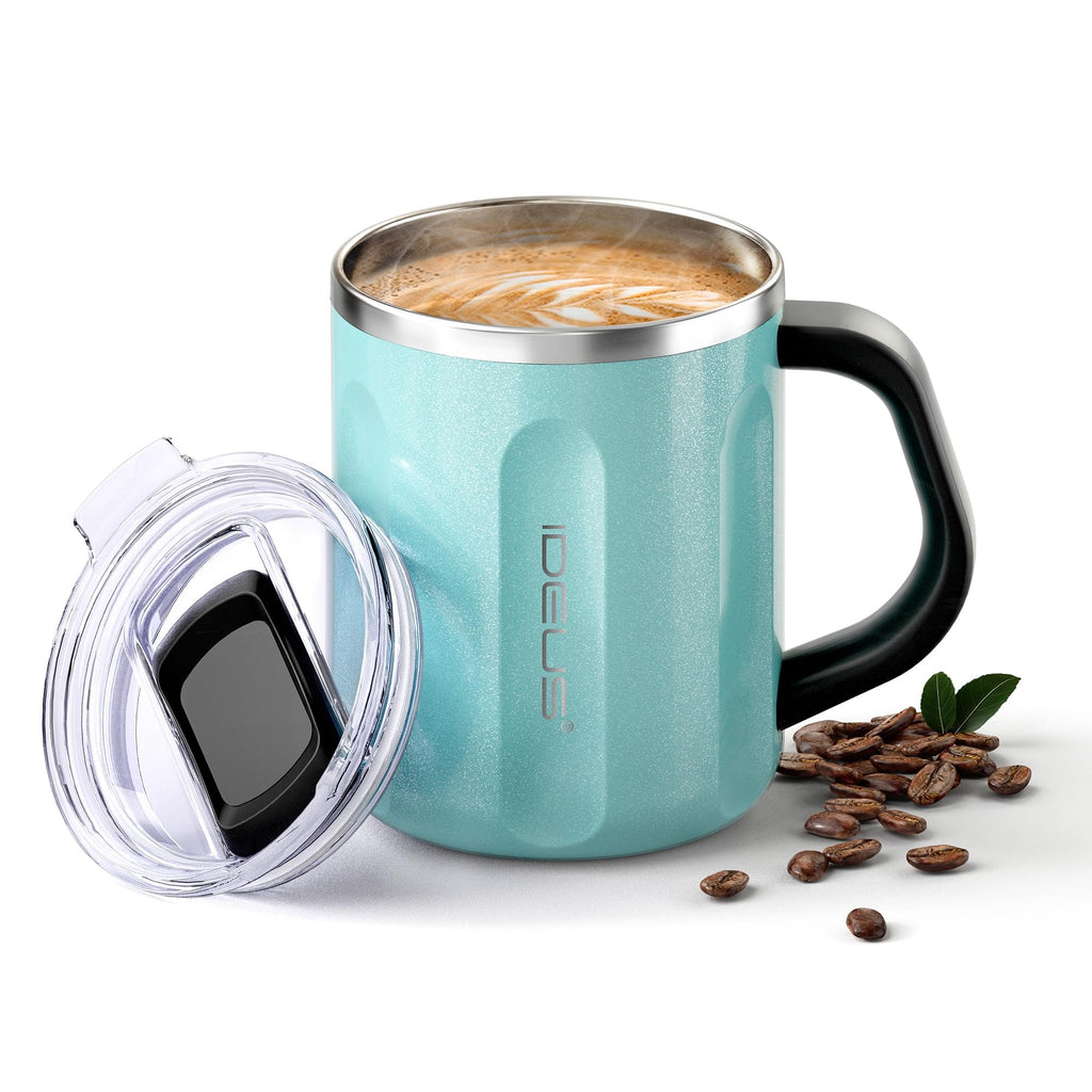 IDEUS 16oz Insulated Coffee Mug with Lid