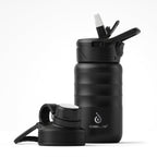 IDEUS 14oz Insulated Kids Water Bottle with Straw