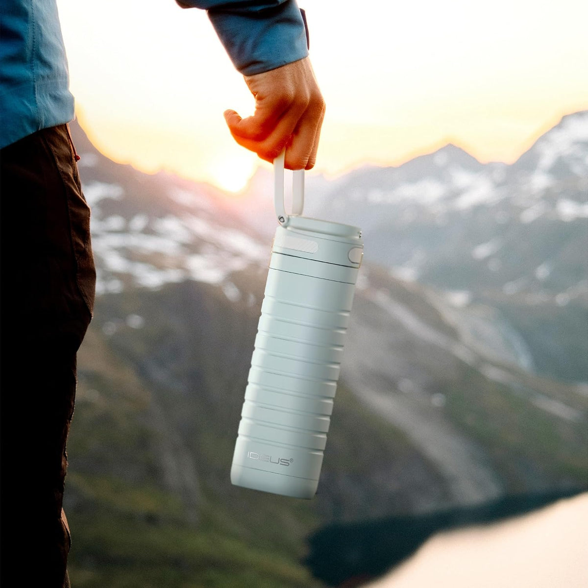 IDEUS 14oz Flat Insulated Water Bottle