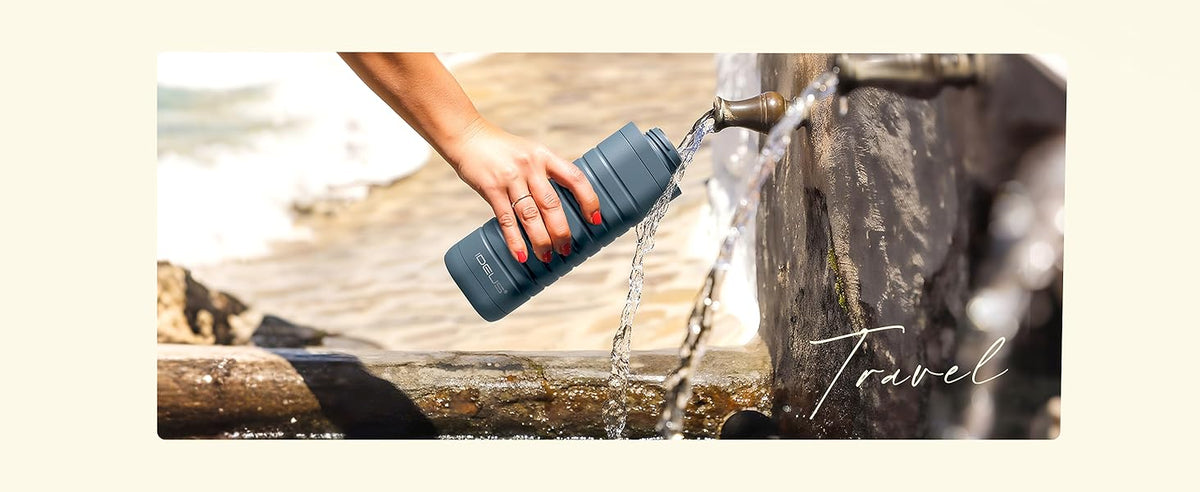 IDEUS 14oz Flat Insulated Water Bottle