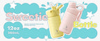 IDEUS 14oz Insulated Kids Water Bottle with Straw