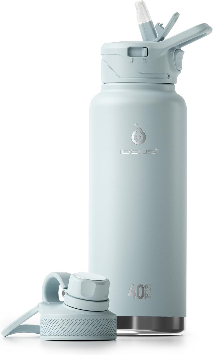 IDEUS 40oz Insulated Water Bottle with Handle