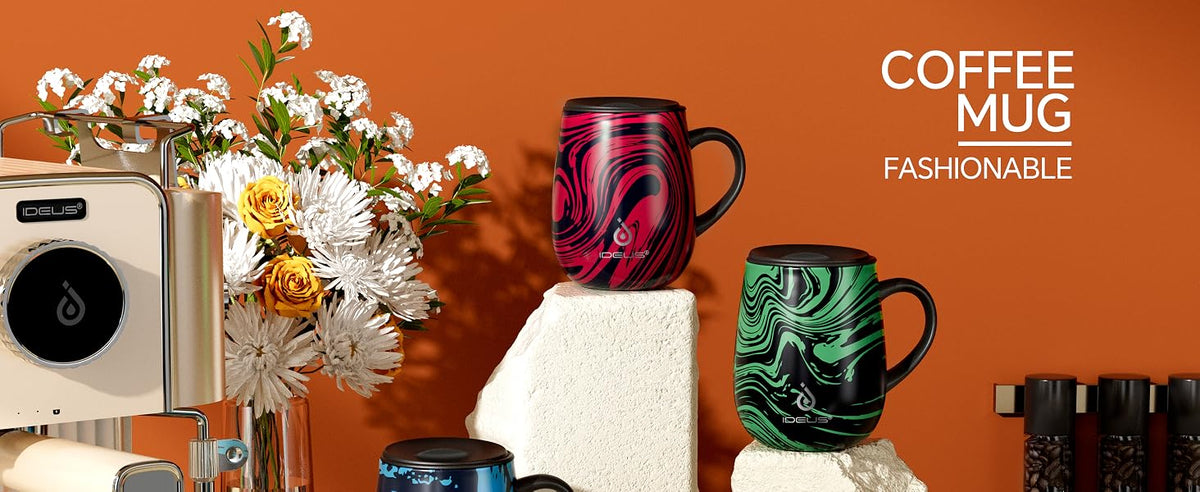 IDEUS Zebra Red Insulated Coffee Mug