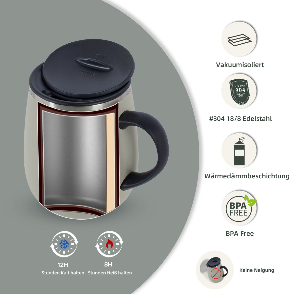 IDEUS Classic Insulated Coffee Mug