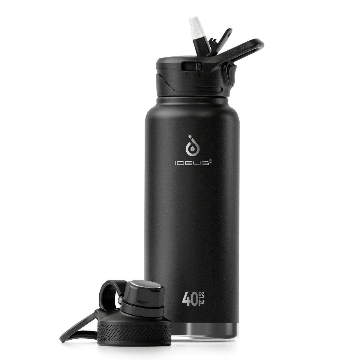 IDEUS 40oz Insulated Water Bottle with Handle