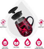 IDEUS Zebra Red Insulated Coffee Mug