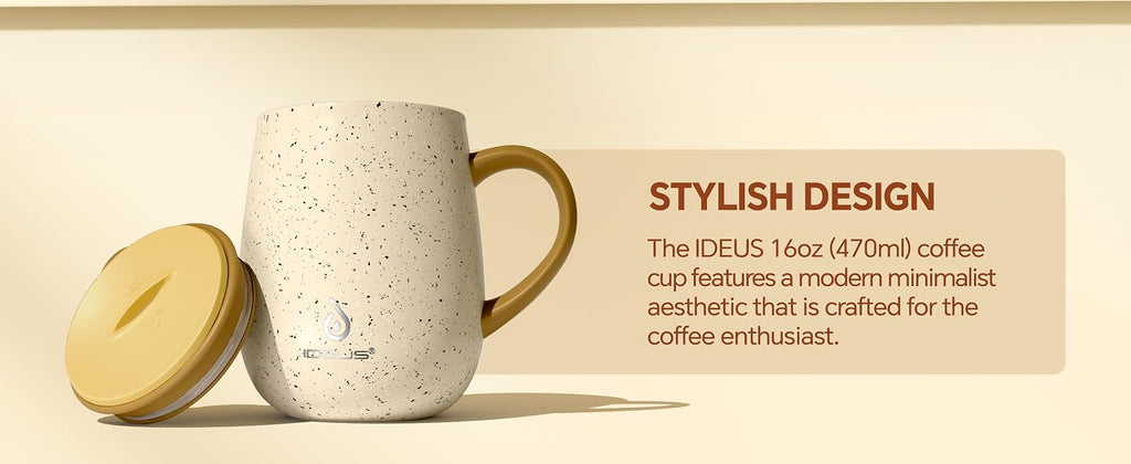IDEUS Egg-Shaped Insulated Coffee Cup
