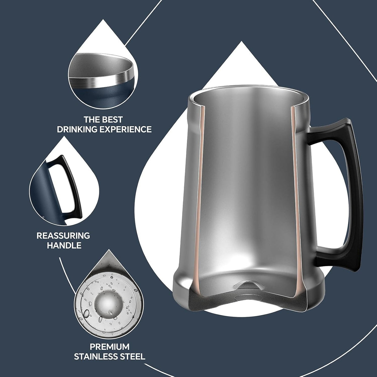 IDEUS 700ml Insulated Beer Tumbler