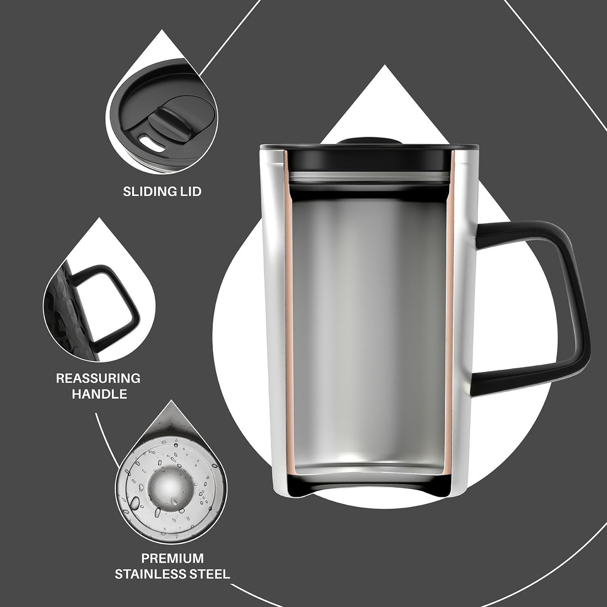 IDEUS Square Insulated Coffee Mug