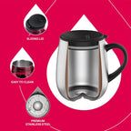 IDEUS Zebra Red Insulated Coffee Mug