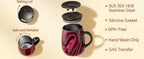 IDEUS Zebra Red Insulated Coffee Mug