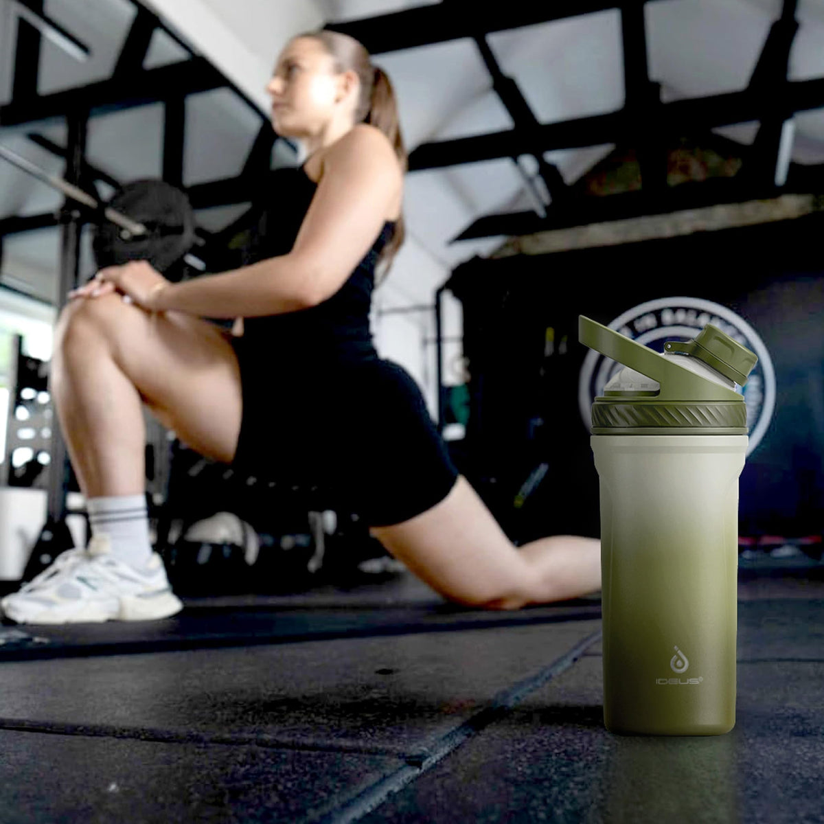 IDEUS Insulated Protein Shaker Bottle