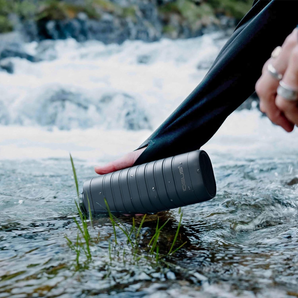 IDEUS 14oz Flat Insulated Water Bottle