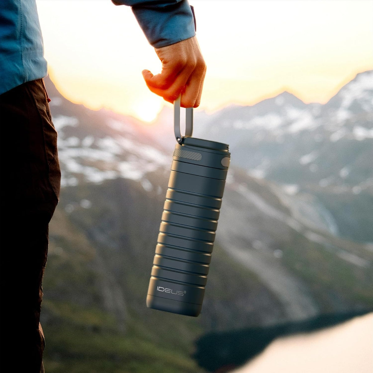 IDEUS 14oz Flat Insulated Water Bottle