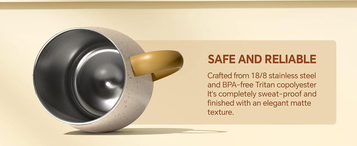 IDEUS Egg-Shaped Insulated Coffee Cup