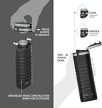 IDEUS 14oz Flat Insulated Water Bottle