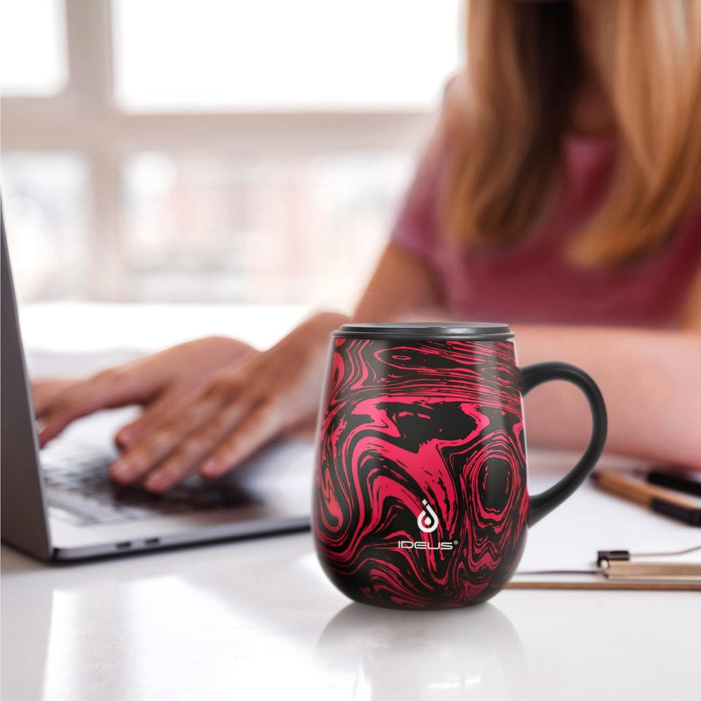 IDEUS Zebra Red Insulated Coffee Mug