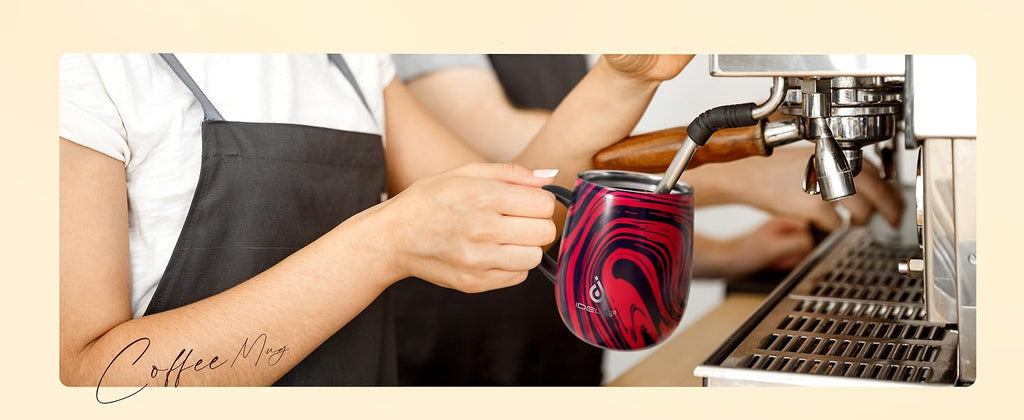 IDEUS Zebra Red Insulated Coffee Mug