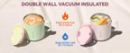 IDEUS Insulated Mug with Straw and Handle