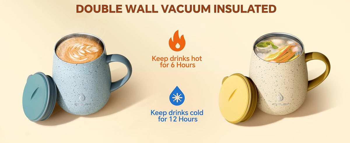 IDEUS Egg-Shaped Insulated Coffee Cup