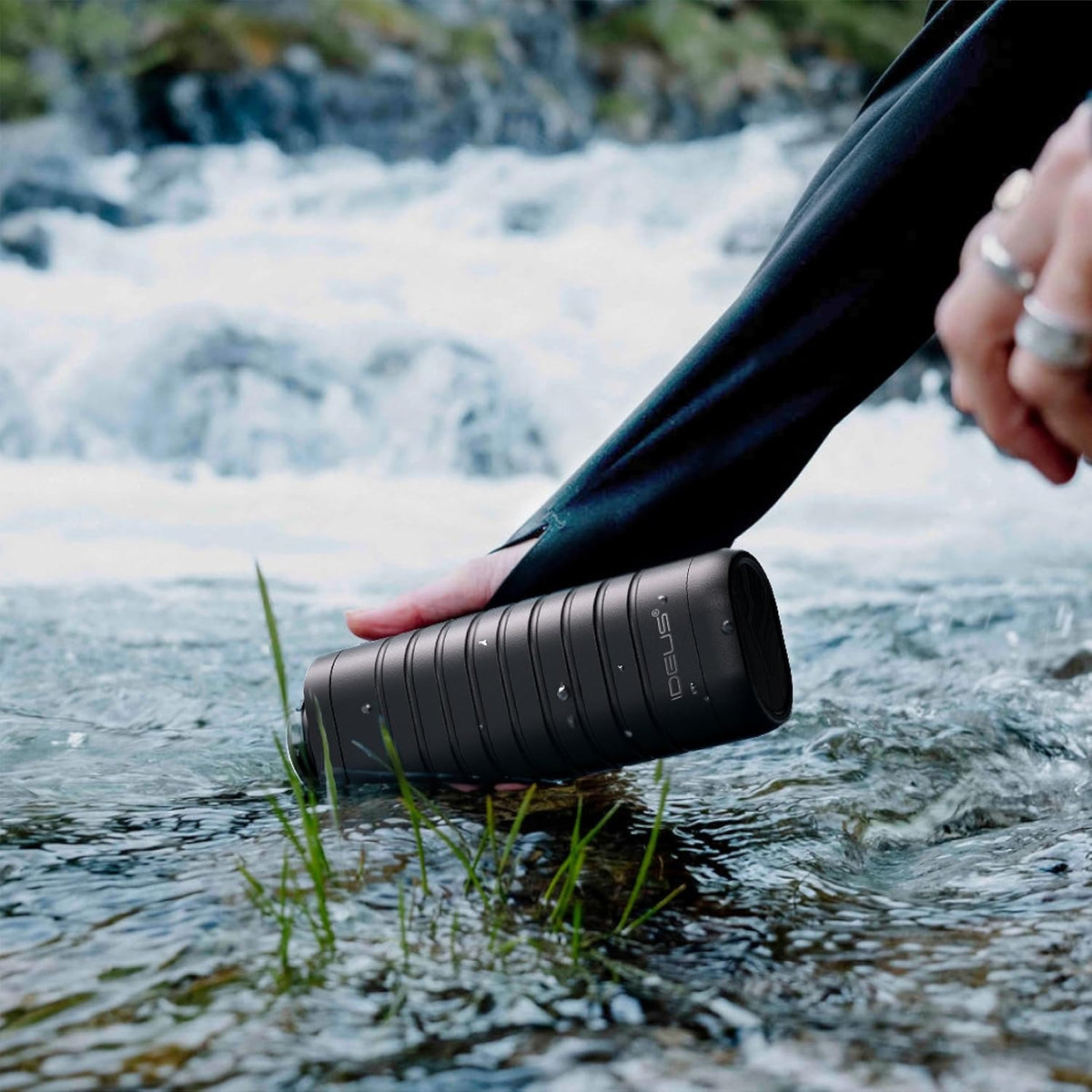 IDEUS 14oz Flat Insulated Water Bottle