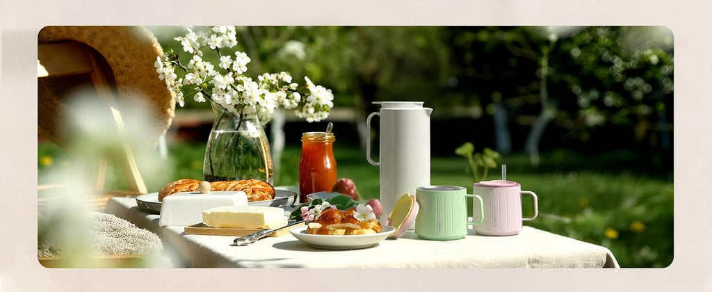IDEUS Insulated Mug with Straw and Handle
