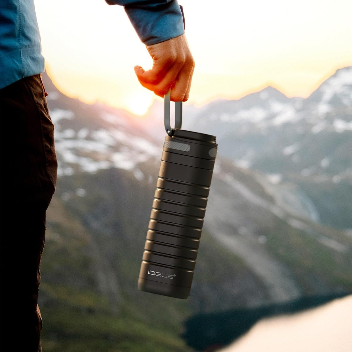 IDEUS 14oz Flat Insulated Water Bottle